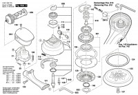 Bosch 0 601 250 775 GEX 150 TURBO Random orbital sander Spare Parts